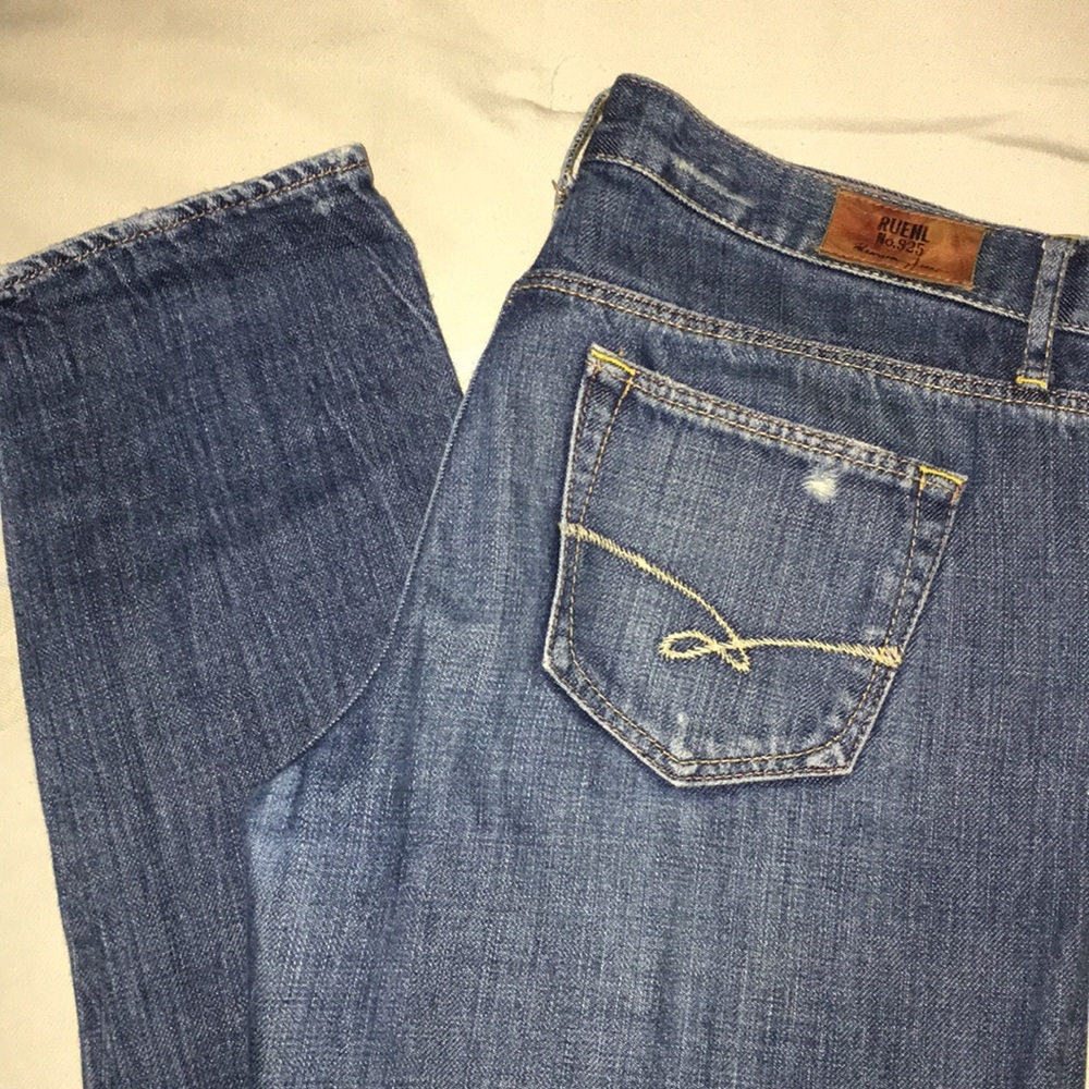 Ruehl destroyed jeans! Rare!! Medium wash